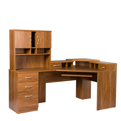 OS Home & Office Furniture Office Adaptations Corner Computer Desk with Monitor Platform