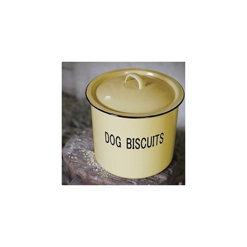 "Dog Biscuits" Enamel Container with Lid Wayfair