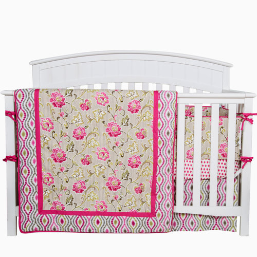 Waverly® Jazzberry 3 Piece Crib Bedding Set Wayfair