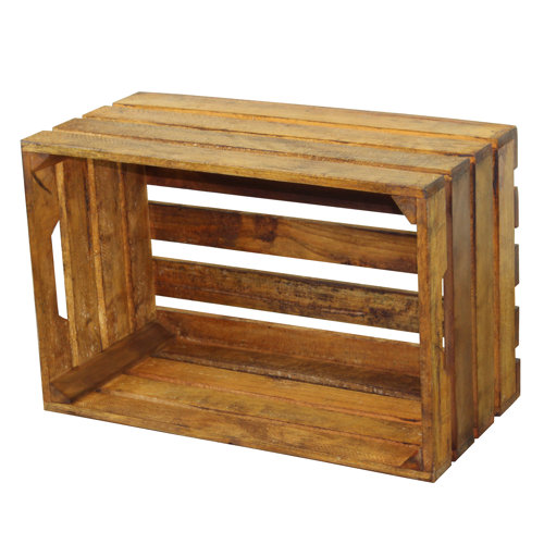 Quickway Imports Stackable Antique Style Wooden Crates Decorative