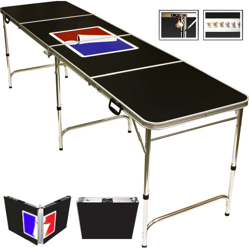 Red Cup Pong Sports Official Beer Pong Table in Standard Aluminum