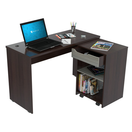 Inval Swing Out Storage Desk & Reviews Wayfair