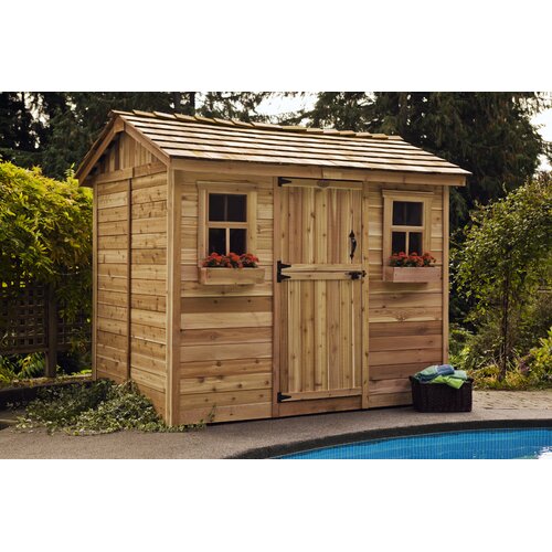 Outdoor Living Today Cabana 9ft. W x 6ft. D Wood Garden Shed