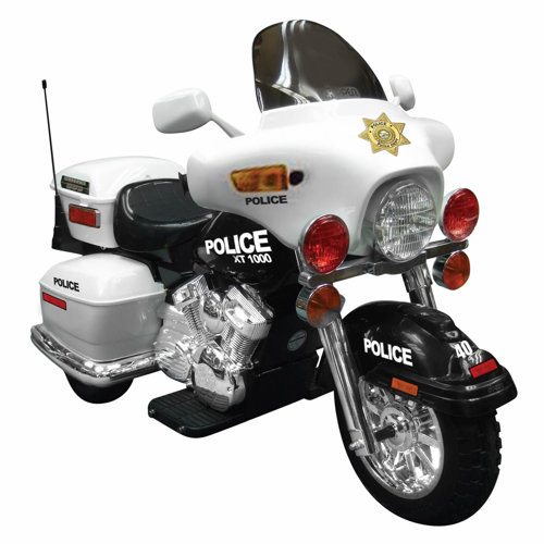 Kidz Motorz 12V Battery Powered Police Motorcycle & Reviews Wayfair