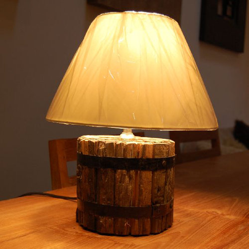 Katigi Designs Reclaimed Wood Table Lamp & Reviews Wayfair UK
