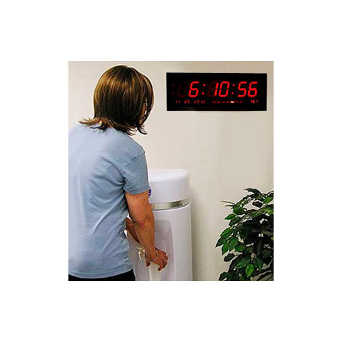 Big Time Clocks Large Calendar MultiAlarm with Seconds Display for