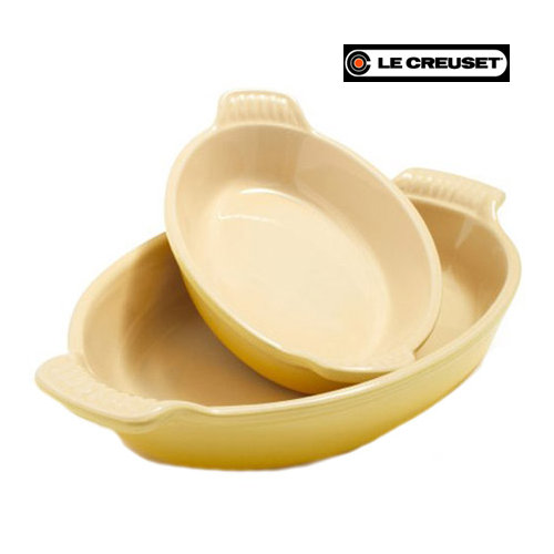 Le Creuset Heritage 2 Piece Au Gratin Dish Set & Reviews Wayfair