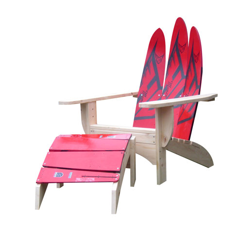 Water Ski Adirondack Chair and Ottoman | Wayfair