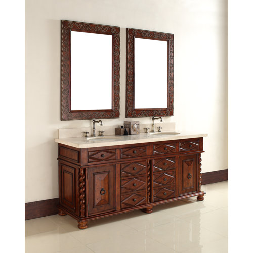 James Martin Furniture Continental 72" Double Vanity Base