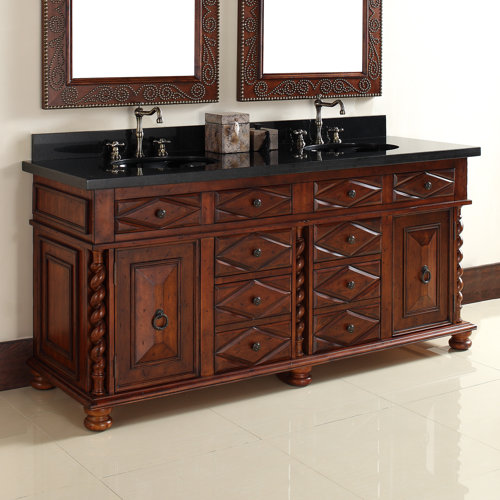 James Martin Furniture Continental 72" Double Vanity Base