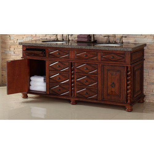 James Martin Furniture Continental 72" Double Vanity Base