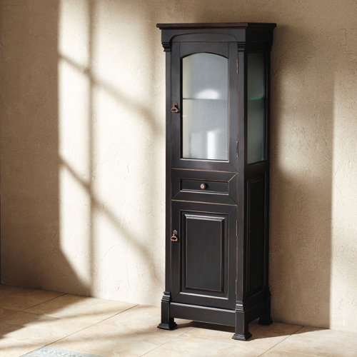 James Martin Furniture Brookfield 25" x 65" Freestanding Linen Tower