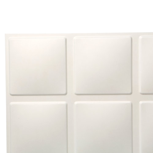 Inhabit Wall Flats Blueprint Geometric Embossed Wallpaper Tiles