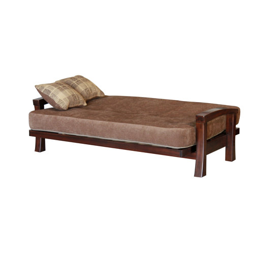 Big Tree Furniture Cypress Hardwood Futon with SuperSpring Mattress