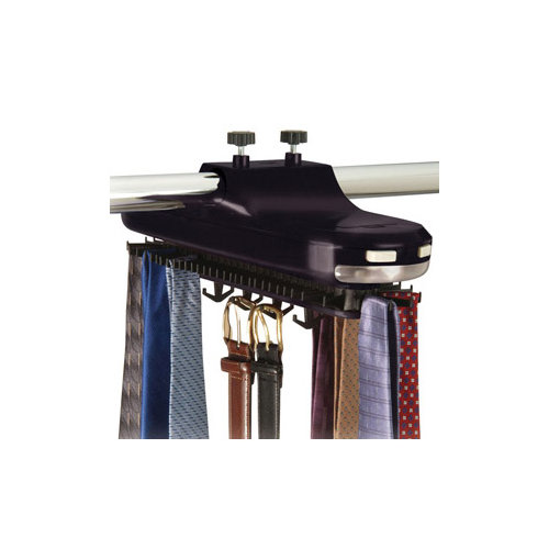Smartek Rotating Tie Rack with Battery Powered Light & Reviews Wayfair