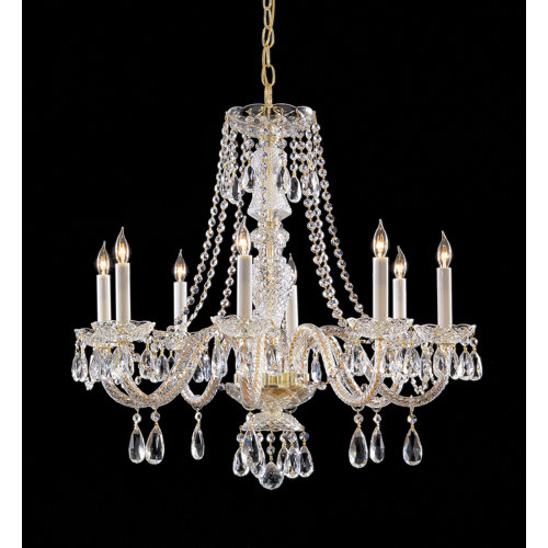 crystorama 8 light chandelier with swarovski strass crystal reviews wayfair crystorama 8 light chandelier with swarovski strass crystal reviews wayfair