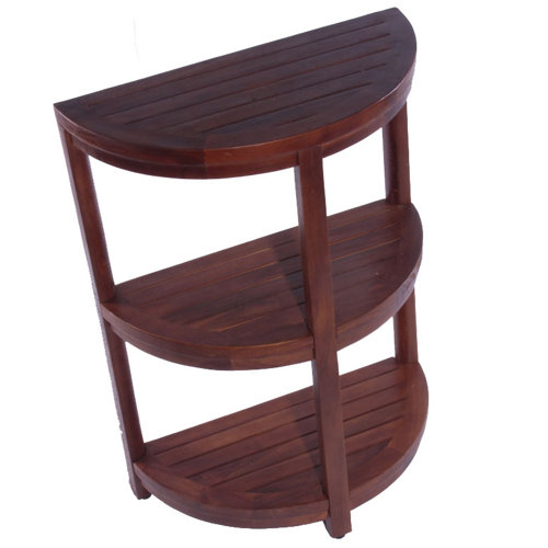 Aqua Teak Sumba Shower Bench with Shelf & Reviews Wayfair