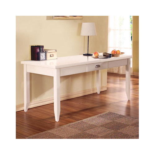 kathy ireland Home by Martin Furniture Tribeca Loft White Writing Desk