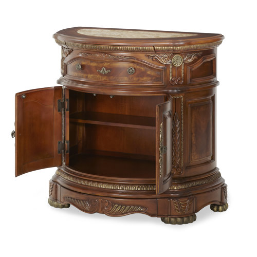 Michael Amini Cortina 1 Drawer Nightstand & Reviews | Wayfair