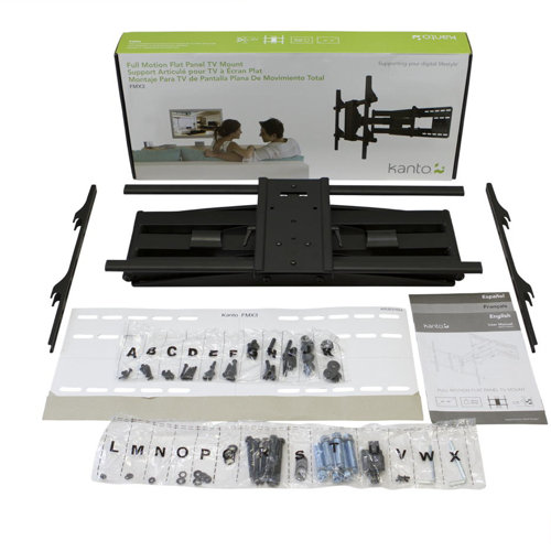 Kanto Full Motion Tilt/Articulating Arm Wall Mount for 40" - 80" Flat Panel Screens