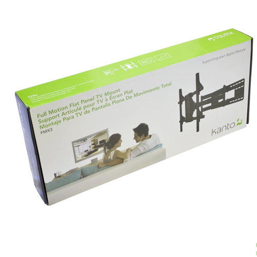 Kanto Full Motion Tilt/Articulating Arm Wall Mount for 40" - 80" Flat Panel Screens