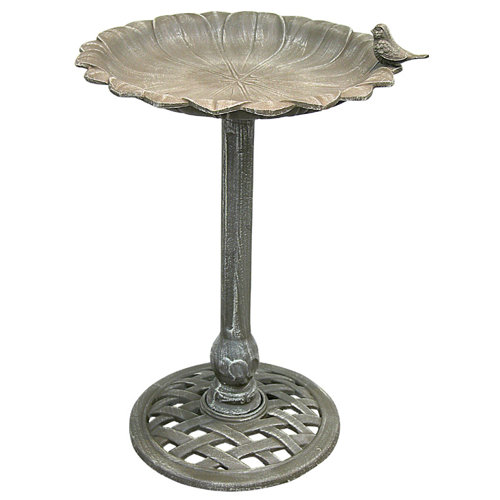 cast aluminum birdbath wayfair cast aluminum birdbath wayfair