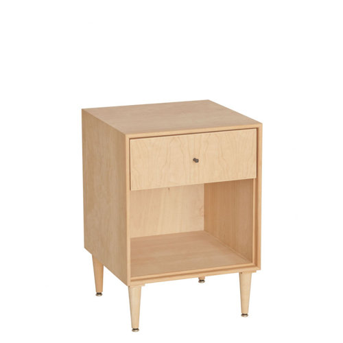 Urbangreen Midcentury 1 Drawer Nightstand & Reviews Wayfair