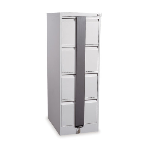 Silverline Kontrax Four Drawer Filing with Security Bar