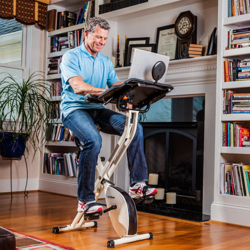 FitDesk X2.0 Semi Recumbent Bike with Desk