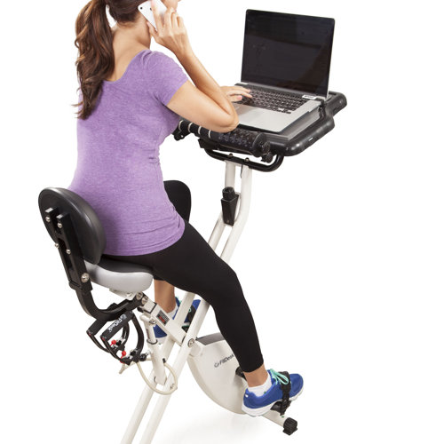 FitDesk X2.0 Semi Recumbent Bike with Desk