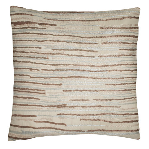 Modern Living Caravan Line Embroidered Cotton Throw Pillow & Reviews Wayfair
