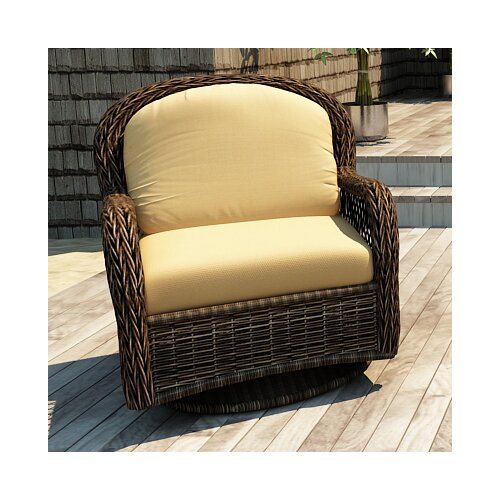 Forever Patio Leona Deep Seating Chair and Ottoman with Cushion