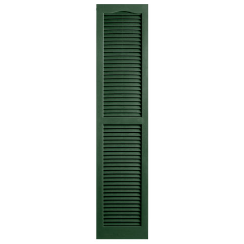 Alpha Shutters Exterior 14" x 63" Louvered Shutter & Reviews Wayfair