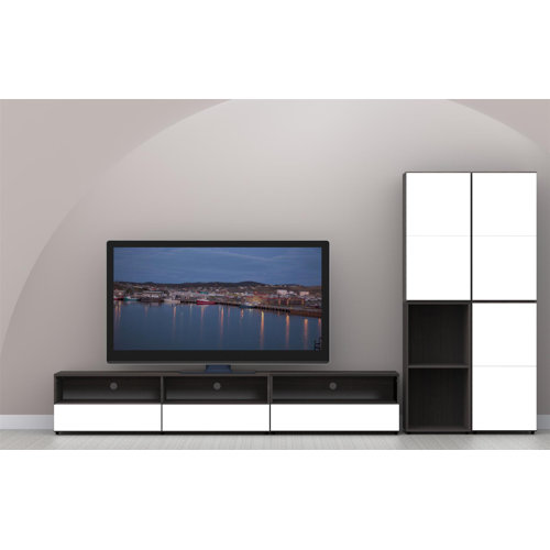 Nexera Allure 36" Storage Cabinet in Ebony