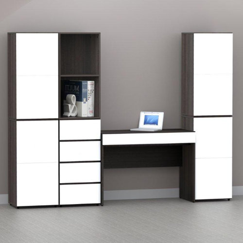 Nexera Allure 36" Storage Cabinet in Ebony