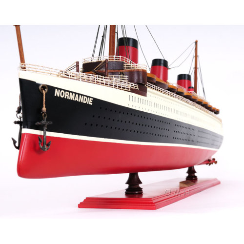 Old Modern Handicrafts Normandie Large Painted Model Boat