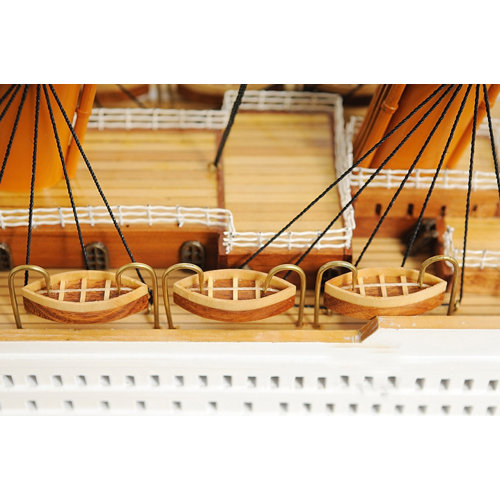 Old Modern Handicrafts Lage Titanic Painted Model Ship