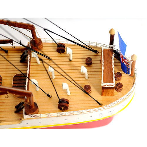 Old Modern Handicrafts Lage Titanic Painted Model Ship