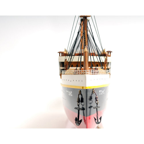 Old Modern Handicrafts Lage Titanic Painted Model Ship