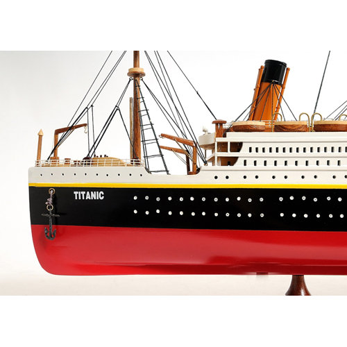 Old Modern Handicrafts Lage Titanic Painted Model Ship
