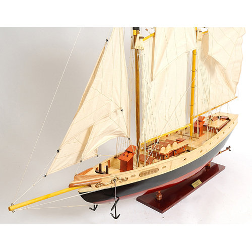 Old Modern Handicrafts Medium Bluenose Ii Painted Model Boat