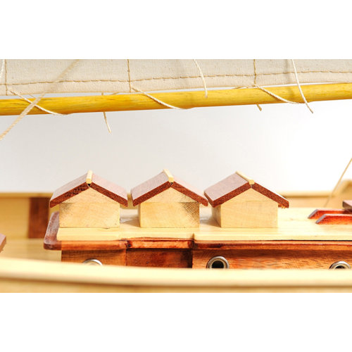 Old Modern Handicrafts Medium Bluenose Ii Painted Model Boat