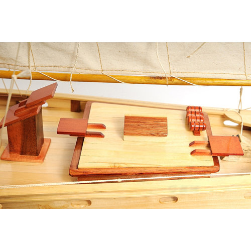 Old Modern Handicrafts Medium Bluenose Ii Painted Model Boat
