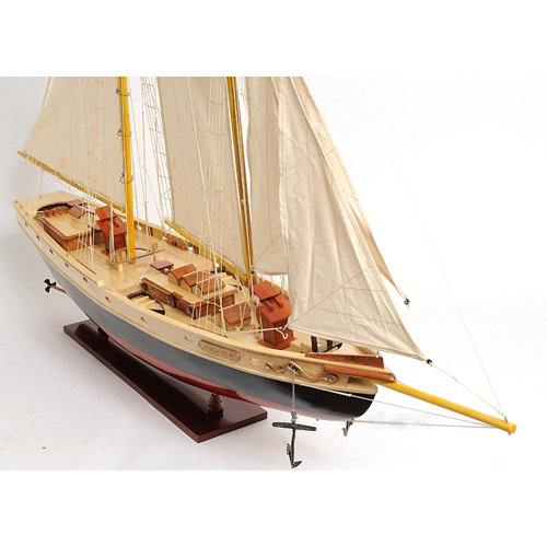 Old Modern Handicrafts Medium Bluenose Ii Painted Model Boat