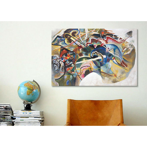 iCanvas 'Painting with White Border' by Wassily Kandinsky Painting