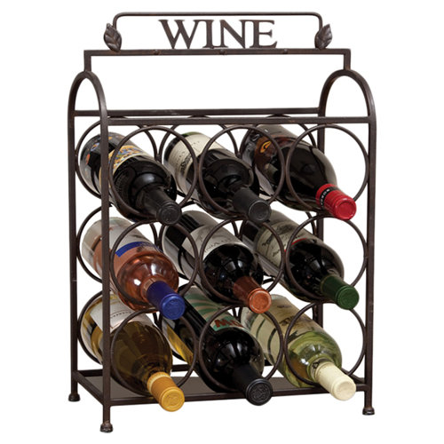 Cape Craftsmen Vintage 9 Bottle Tabletop Wine Rack & Reviews Wayfair