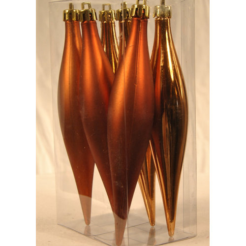 Queens of Christmas Striped Finial Ornament