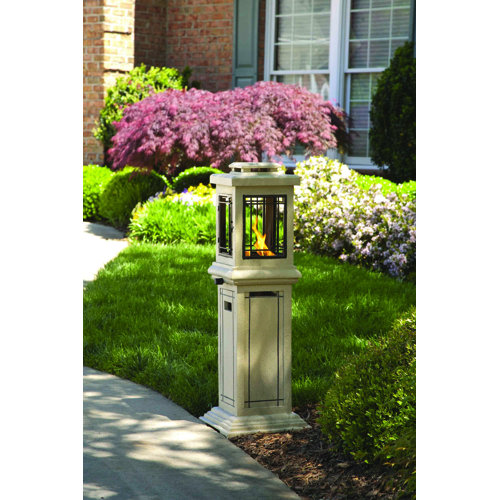 Pleasant Hearth Potter Gas Lantern Fire Pit & Reviews Wayfair