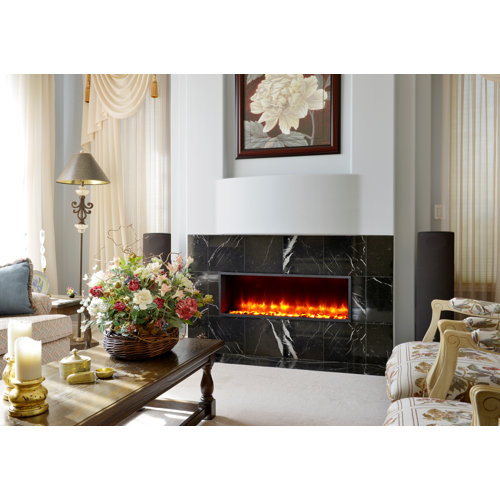 Contemporary Plug In Fireplace Wayfair