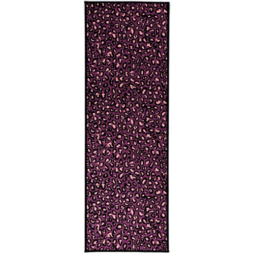 Pink Purple Animal Print Leopard Area Rug Wayfair
